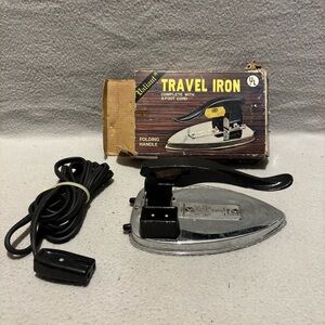 Vintage Valiant Fold up electric Travel Iron